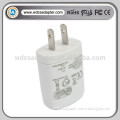 5V 1A home wall USB charger US plug with UL certification